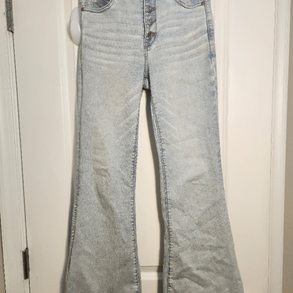 American Eagle Light Blue Flared Jeans